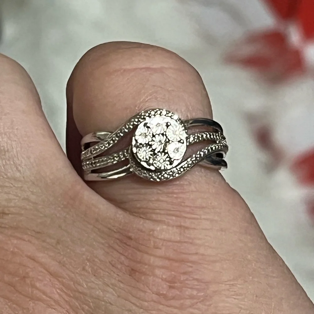 Sterling Renaissance Jewelry Diamond Ring